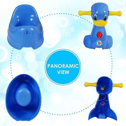 Sunbaby Squeaky Duck Potty Trainer (BLUE)