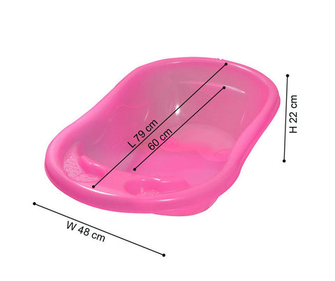 Sunbaby Bath Tub with Bath Sling (Pink)
