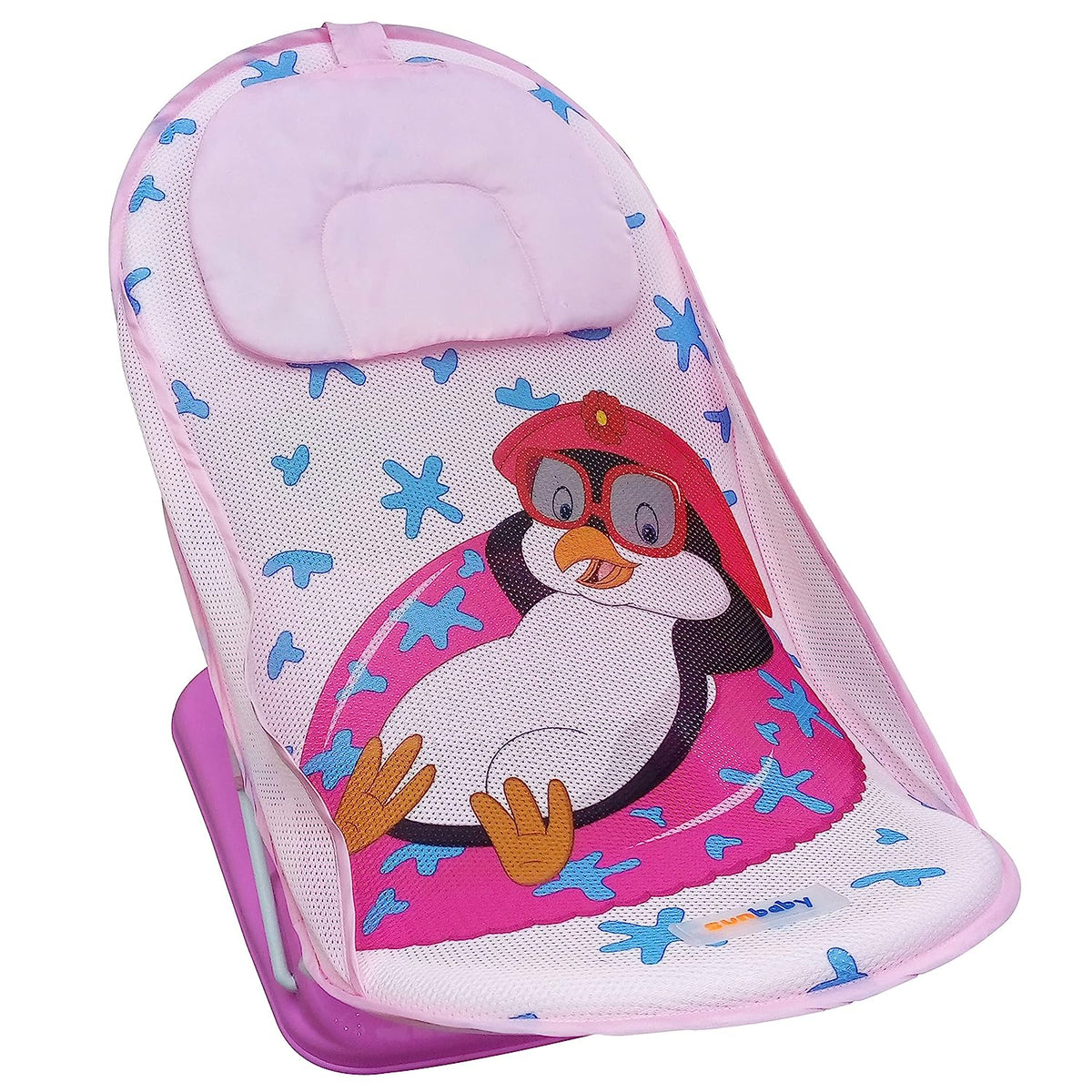 Sunbaby Baby Bath Support seat for New born babies for bathing, Inclin