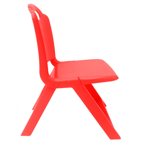 Sunbaby Foldable Baby Chair,Strong and Durable Plastic Chair for Kids/Plastic School Study Chair/Feeding Chair for Kids,Portable High Chair Weight Capacity 40 Kg - Red