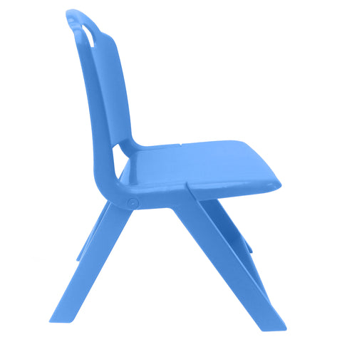 Sunbaby Foldable Baby Chair,Strong and Durable Plastic Chair for Kids/Plastic School Study Chair/Feeding Chair for Kids,Portable High Chair Weight Capacity 40 Kg - Blue