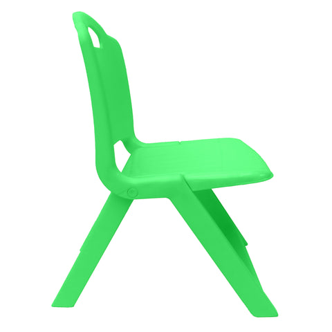 Sunbaby Foldable Baby Chair,Strong and Durable Plastic Chair for Kids/Plastic School Study Chair/Feeding Chair for Kids,Portable High Chair Weight Capacity 40 Kg - Green