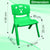Sunbaby Magic Bear Face Chair Strong & Durable Plastic Best for School Study, Portable Activity Chair for Children, Kids - Green