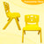Sunbaby Magic Bear Face Chair Strong & Durable Plastic Best for School Study, Portable Activity Chair for Children, Kids YELLOW