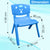 Sunbaby Magic Bear Face Chair Strong & Durable Plastic Best for School Study, Portable Activity Chair for Children, Kids - BLUE