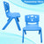 Sunbaby Magic Bear Face Chair Strong & Durable Plastic Best for School Study, Portable Activity Chair for Children, Kids - BLUE