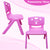 Sunbaby Magic Bear Face Chair Strong & Durable Plastic Best for School Study, Portable Activity Chair for Children, Kids - PINK