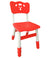 Sunbaby Kids Chair (Height Adjustable/Flexible) Strong Frame, Study Chairs, Portable, Kids Furniture Broad Wide Seating, Correct Posture Supports Back Ergonomic Design - Red