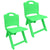 Sunbaby Foldable Baby Chair ,Strong and Durable Plastic Chair for Kids/Plastic School Study Chair/Feeding Chair for Kids, Portable High Chair Weight Capacity 40 Kg - GREEN
