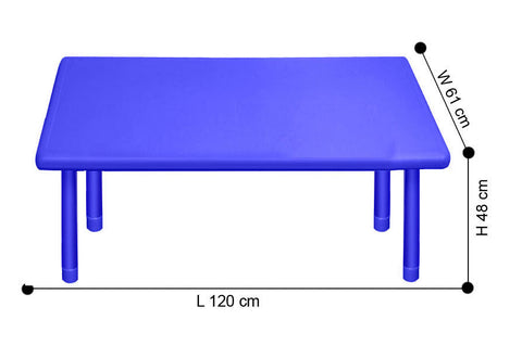 Sunbaby Rectangle Table Blue