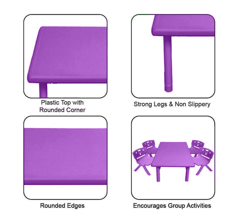 Sunbaby Rectangle Table PURPLE