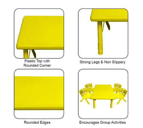 Sunbaby Rectangle Table YELLOW
