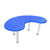 SUNBABY Height Adjustable Moon Table-Pack Of 4 Blue