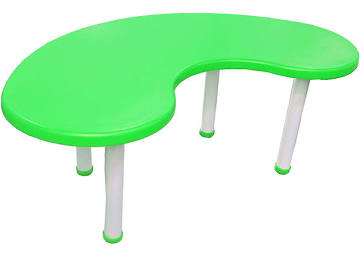 SUNBABY Height Adjustable Moon Table-Pack Of 4 GREEN