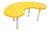 SUNBABY Height Adjustable Moon Table-Pack Of 4 Yellow