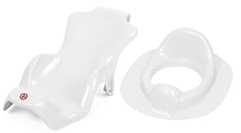 Sunbaby Bath Tub Sling Seat for Baby with Potty Seat Combo (White)