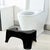 Sunbaby Squat W/Potty-Shotty Toilet Step Stool, 7" Height, Anti-Skid, Promotes Squatting Like The Indian Style, w/Angular Leg Position On Western Pot, for Kids & Adults (Black)