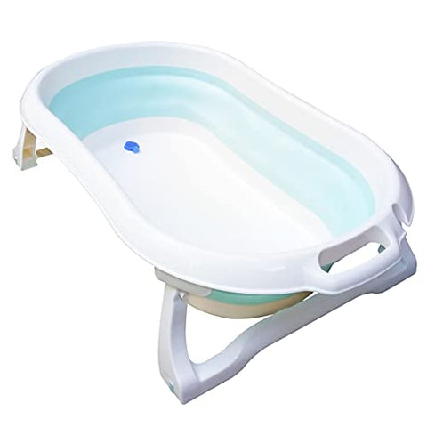 Sunbaby Anti Slip Big Plastic Bath Chair Seat Sling With Non Slip Strong Suction For Bathing With Water,baby Shower ,bubble Bath Infant Newborn, Few Months Old Toddlers (BLUE)