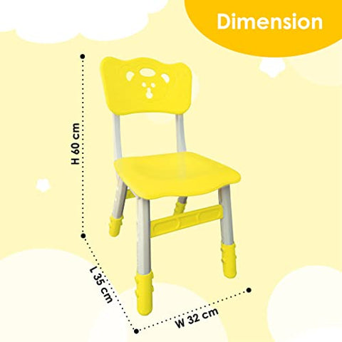 Sunbaby Foldable Baby Chair,Strong and Durable Plastic Chair for Kids/Plastic School Study Chair/Feeding Chair for Kids,Portable High Chair Weight Capacity 40 Kg (Blue)