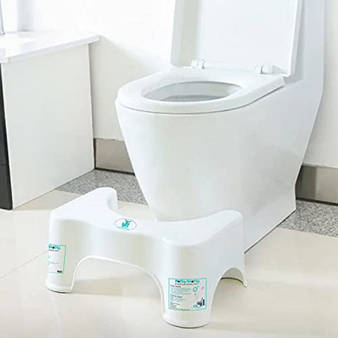 Sunbaby ( A unit of Krona Liquatec ltd.) Krona Medically Beneficial Anti-slip "Squat W/Potty Shotty" is a Toilet Step Stool, 7 Inch Height