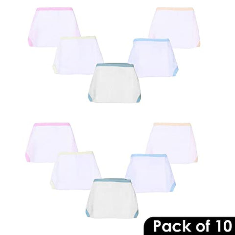 Sunbaby Cotton Baby Nappy Softcare Hosiery Cloth Reusable Wide Padded Nappy/Langot For New Born Baby (WHITE-PACK OF 10-SMALL)