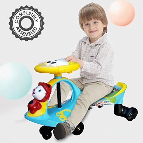 Completely Assembled SUNBABY Funtime Magic Car| Ride-on Baby Car| Kids Push Car|Swing Car|Safe Comfortable Seats & Durable| Ride on Toy Car for Kids| Twister Ride on|Magic Toy Car|Kids Ride On| Push Rider|Steering Music & Lights|For Kids age 2+