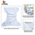 Sunbaby "TICKY BOTTOM" set of 4 Reusable Washable Waterproof Baby Cloth Diaper + Open Pocket Diaper, Adjustable 4 in 1 size for Growing Babies