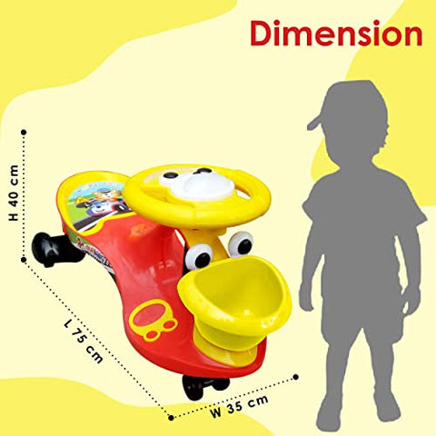 Completely Assembled SUNBABY Funtime Magic Car| Ride-on Baby Car| Kids Push Car|Swing Car|Safe Comfortable Seats & Durable| Ride on Toy Car for Kids| Twister Ride on|Magic Toy Car|Kids Ride On| Push Rider|Steering Music & Lights|For Kids age 2+