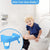 Sunbaby Squat Potty-Shotty Toilet Step Stool with Soft Cushion Baby Potty Seat (Blue)