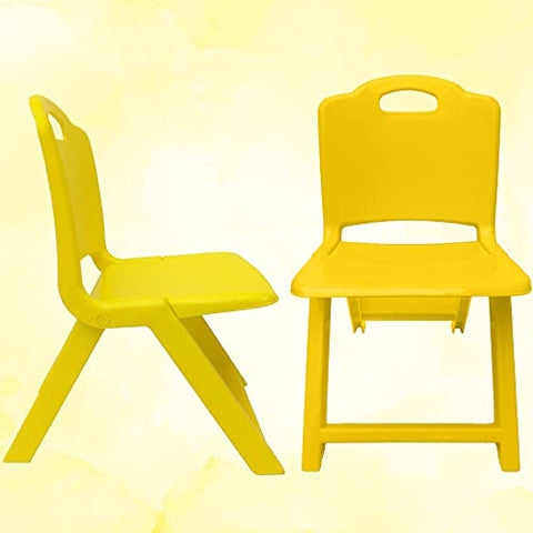 Sunbaby Foldable Baby Chair,Strong and Durable Plastic Chair for Kids/Plastic School Study Chair/Feeding Chair for Kids,Portable High Chair Weight Capacity 40 Kg (Blue)