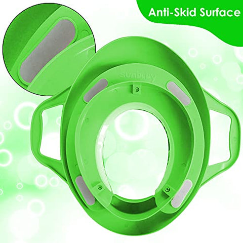 Sunbaby Soft Cushion Baby Potty Seat with Handle Support (MADAGASKAR-GREEN)