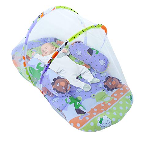SUNBABY Mosquito Bedding with Bolster Set Thick Base, Foldable