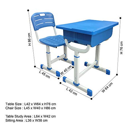 Sunbaby SB-SS-356 Table and Chair, Blue