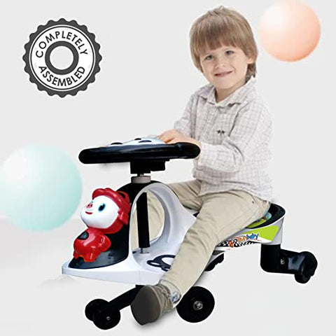 Completely Assembled SUNBABY Funtime Magic Car| Ride-on Baby Car| Kids Push Car|Swing Car|Safe Comfortable Seats & Durable| Ride on Toy Car for Kids| Twister Ride on|Magic Toy Car|Kids Ride On| Push Rider|Steering Music & Lights|For Kids age 2+