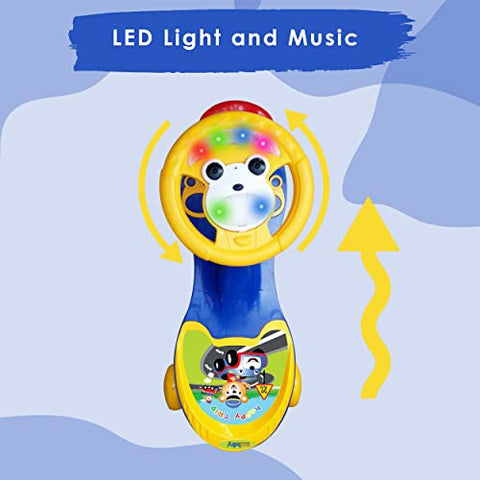 Completely Assembled SUNBABY Funtime Magic Car | Ride-on Baby Car| Kids Push Car | Swing Car | Safe Comfortable Seats & Durable| Ride on Toy Car for Kids| Twister Ride on|Magic Toy Car|Kids Ride On| Push Rider|Steering Music & Lights|For Kids age 2+