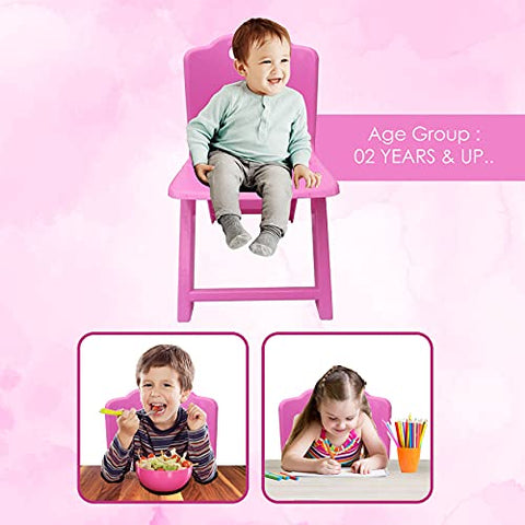 Sunbaby Kids Chair (Height Adjustable/ Flexible) Strong Frame, Study Chairs, Portable, Kids Furniture Broad Wide Seating, Correct Posture Supports Back Ergonomic Design (Green)