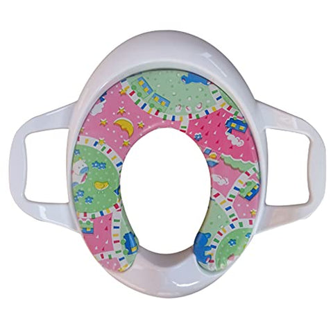 Sunbaby Soft Cushion Baby Potty Seat with Handle Support (RED-RABBIT)