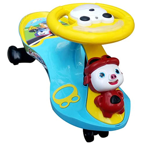 Completely Assembled SUNBABY Funtime Magic Car| Ride-on Baby Car| Kids Push Car|Swing Car|Safe Comfortable Seats & Durable| Ride on Toy Car for Kids| Twister Ride on|Magic Toy Car|Kids Ride On| Push Rider|Steering Music & Lights|For Kids age 2+