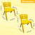 Sunbaby Magic Bear Face Chair Strong & Durable Plastic Best for School Study, Portable Activity Chair for Children,Kids,Baby (Weight Handles Upto 100 Kg Each) Yellow