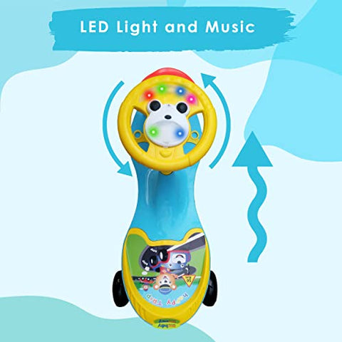 Completely Assembled SUNBABY Funtime Magic Car | Ride-on Baby Car| Kids Push Car | Swing Car | Safe Comfortable Seats & Durable| Ride on Toy Car for Kids| Twister Ride on|Magic Toy Car|Kids Ride On| Push Rider|Steering Music & Lights|For Kids age 2+