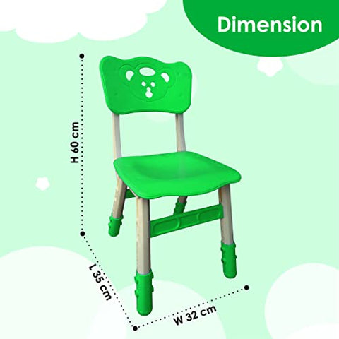Sunbaby Foldable Baby Chair,Strong and Durable Plastic Chair for Kids/Plastic School Study Chair/Feeding Chair for Kids,Portable High Chair Weight Capacity 40 Kg (Blue)
