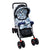 Sunbaby Stroller/Pram for New Born, Extra Wide/Thick Cushion seat, Reversible Handle, Mosquito net,Light Weight Foldable, Canopy Umbrella, Swivel Wheels w/Suspension (Multicolor) (Grey-Black)