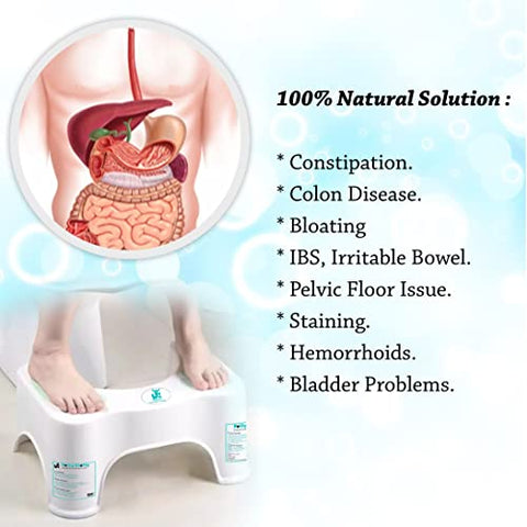 Sunbaby Squat W/Potty-Shotty Toilet Step Stool, 7" Height, Anti-Skid, Promotes Squatting Like The Indian Style, w/Angular Leg Position On Western Pot, for Kids & Adults (Pack of 1)