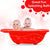 Sunbaby Antislip Infant Kids Bathtub bathing For New Born babies 0 months to 2 year with soap shampoo holder,Drain Plug (RED)