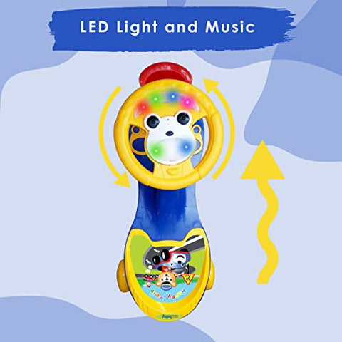 Completely Assembled SUNBABY Funtime Magic Car | Ride-on Baby Car| Kids Push Car | Swing Car | Safe Comfortable Seats & Durable| Ride on Toy Car for Kids| Twister Ride on|Magic Toy Car|Kids Ride On| Push Rider|Steering Music & Lights|For Kids age 2+