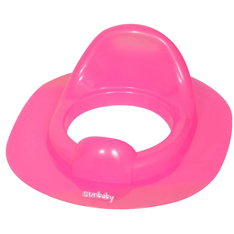 Sunbaby Poo_time Baby Potty Training Seat For Kids/ Toddler/ Babies/ Infant, Portable Travel Potty, Can Be Fixed On Adult Potty Seat For Training, Kids Toilet Seat, 12-36 Months Boys/ Girls (Pink)