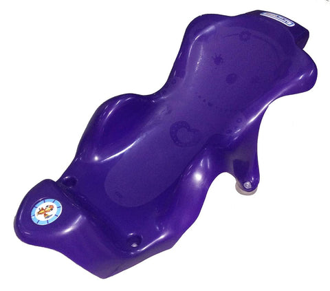 Sunbaby Anti Slip Big Plastic Bath Chair Seat Sling With Non Slip Strong Suction For Bathing With Water,baby Shower ,bubble Bath Infant Newborn, Few Months Old Toddlers (PURPLE)
