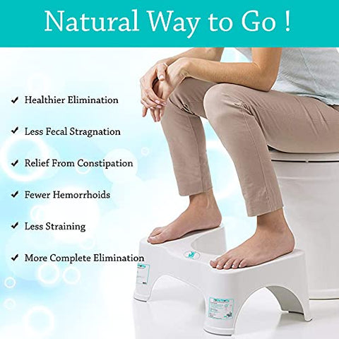 Sunbaby ( A unit of Krona Liquatec ltd.) Krona Medically Beneficial Anti-slip "Squat W/Potty Shotty" is a Toilet Step Stool, 7 Inch Height