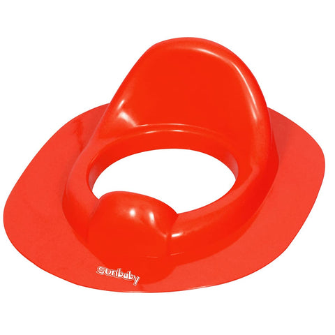 Sunbaby Poo_time Baby Potty Training Seat for Kids/Toddler/Babies/Infant, Portable Travel Potty, Can Be Fixed On Adult Potty Seat for Training, Kids Toilet Seat, 12-36 Months Boys/Girls(Red)