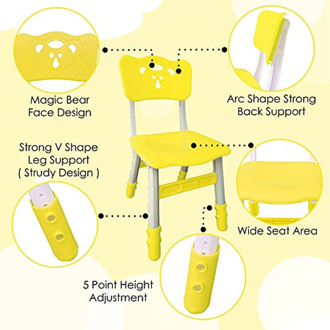 Sunbaby Foldable Baby Chair,Strong and Durable Plastic Chair for Kids/Plastic School Study Chair/Feeding Chair for Kids,Portable High Chair Weight Capacity 40 Kg (Blue)